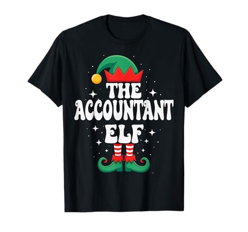 The Accountant Elf - Divertente Gruppo familiare Natalizio Maglietta