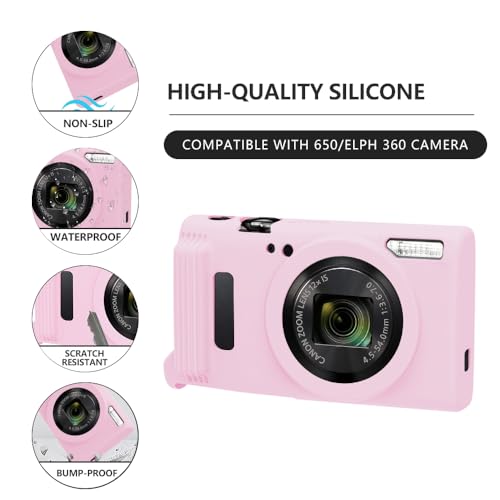 Funda de silicona para cámara Canon PowerShot IXY 650/ELPH 360 miniatura 2
