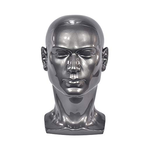 PVC Mannequin Head Male Manikin Dummy Stand Model Display Hat Scarf Wigs Hair Glasses Hat Beauty Styling Tool