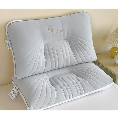 Almohada de látex y seda de hielo alta para dormir miniatura 2