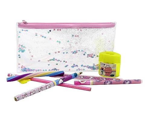 CYPBRANDS Unisex Kid's Snoopy Pencil Case Set including Stationery Accessories, Multicoloured, One Size - Image 3
