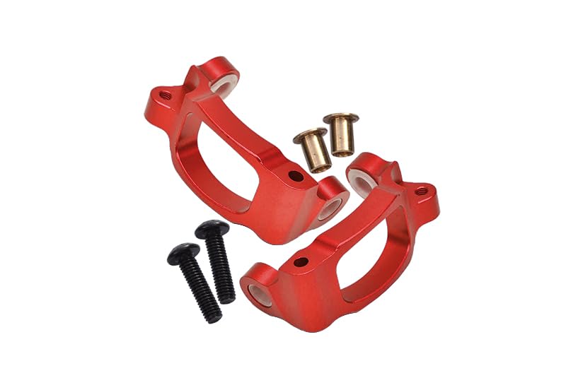 GPM For Tamiya TT02B & DF-02 Upgrade Parts Aluminum C-Hub - 1Pr Red