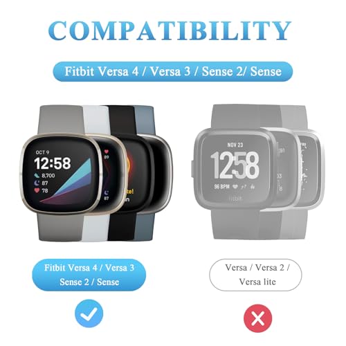 Vancle Charger For Fitbit Versa 4/Versa 3/Sense 2/Sense, Anti-Slip Charging Stand Dock With 4.4Ft Usb Cable Cord For Sense 2/Sense/Versa 4/Versa 3 Smartwatch thumb #1