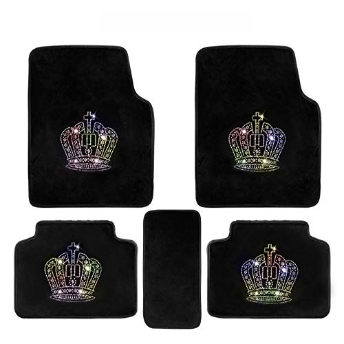 U so shiny black all season soft flannel leather floor mat/ foot …