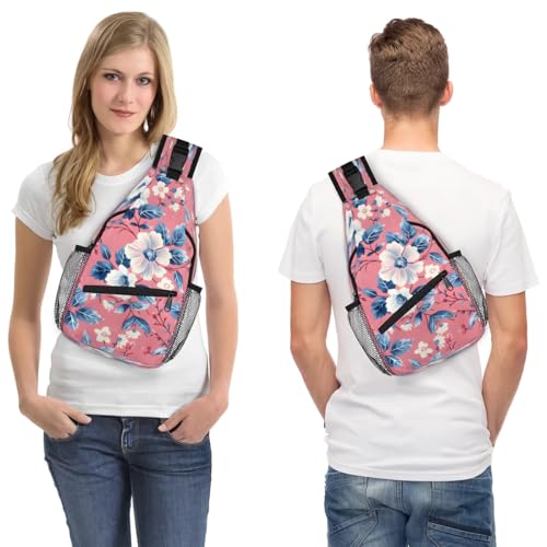 Bolso Sling para Hombre y Mujer con Estampado Floral miniatura 7