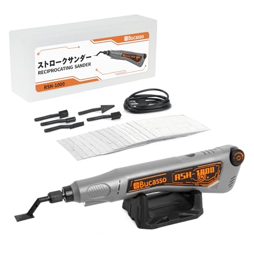 Image of Reciprocating Sander, Variable Speed and USB Charging with LED Light, Pen Sander With 6pcs Sanding Head, Fit for Sanding, Polishing, Finishing, DIY Crafts (Grey)