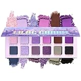 Multichrome Purple Eyeshadow Palette, Matte Shimmer Lilac Eyeshadow Pallete 12 Colors, Highly Pigmented Long Lasting Metallic Lavender Violet Eye shadow Makeup for Women Daily, Festival, Party