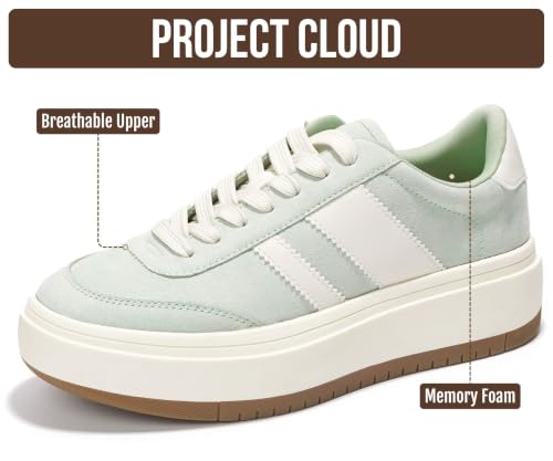 Image of Project Cloud Platform Sneakers for Women - Lightweight Memory Foam Insole Womens Sneakers - Non-Slip Fashion Sneakers for Women Footwear - Women's Fashion Platform Shoes (Nita)