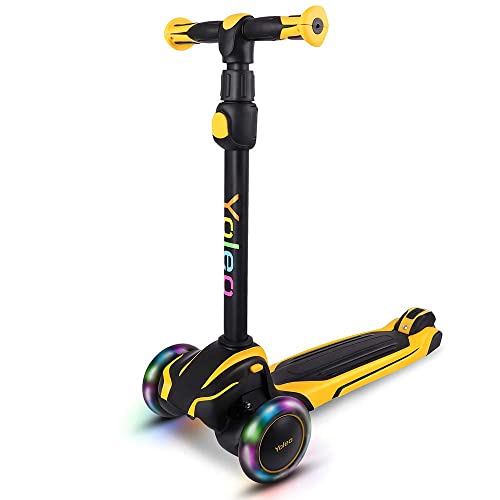 YOLEO Trottinette Enfant 5 En 1 Avec Siège – 3 Roues, Plateau, Rose – Évolutive Et Sécurisée