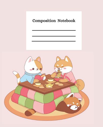 Composition Notebook: Kawaii Composition Book | College Ruled Notebook | Lined Journal | 120 Pages | 7.5 X 9.25
