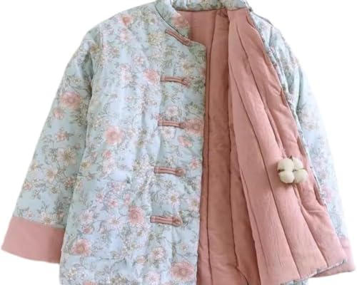 Manteau en coton épais femme veste d'hiver rembourrée style chinois en soie