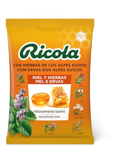 Caramelos Ricola Miel y Hierbas, 70 g