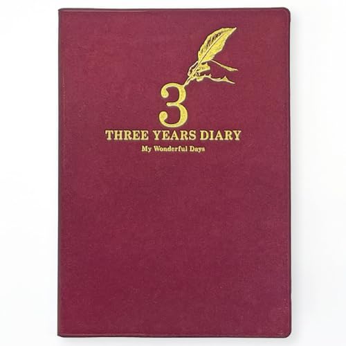 アーティミス 手帳 2026年 B6 3年連用 羽ペン ワイン 26W3B6-HP-WN (2026年1月始まり)