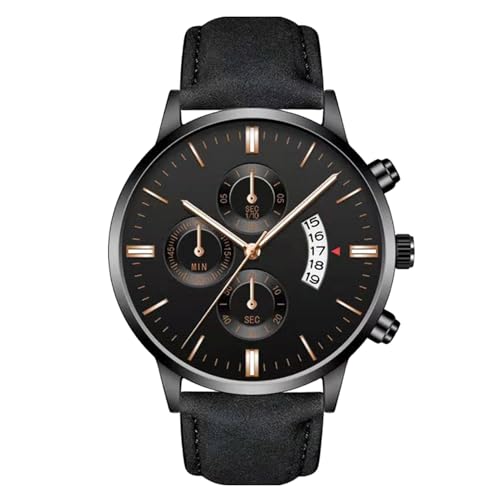 Genérico Men Watch, Fashion Watch, Leather Strap Waterproof Build Sleek Stylish Accessory...