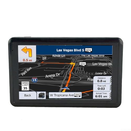 Zilimontt Navegador de navegación GPS para coche, pantalla táctil TFT de 5 pulgadas, sistema de navegación GPS para camión, navegación de coche, compatible con salida de audio desde el navegador al