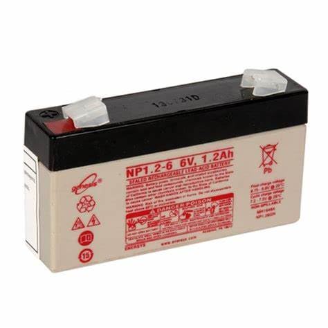 ENERSYS- ReChargeable 6Volt 1.2ah Replacement Battery RESPONSE Alarm Bell Box