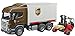 Produktbild bruder 03581 - Scania R-Serie UPS Logistik-LKW & Mitnahmestapler - 1:16 Transporter Lastwagen Laster Truck Gabelstapler Fahrzeug Spielzeug