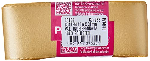 Fitas Progresso CF009-228, Fita de Cetim, 38 mm, 10 m, Multicolor