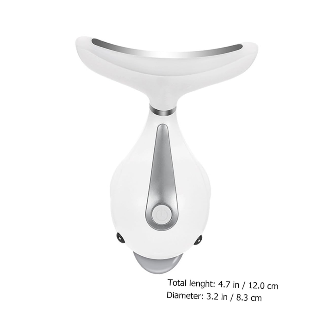 Hemobllo Massaggiatore in Abs e PC Design Ergonomico Elettrico Bianco per Rassodare e Sollevare la Pelle Rilassata, Dispositivo Anti-rughe Portatile Collo per Viso e Collo