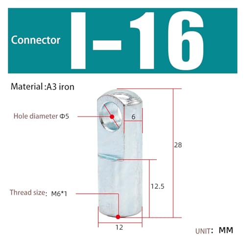 Accesorios de cilindro conector tipo I I-100 para automatización 6