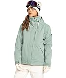 Roxy Women's Standard Billie 10K Waterproof Snow Jacket, Tailored Fit, PFAS-Free, Insulated, Lily Pad, Medium