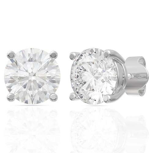 Image of 925 Sterling Silver Earrings for Women & Woman | Stud Earrings for Women | Daily Wear Silver Jewellery | Gift for Wife, Girlfriend, Mother, Sister | Rakhi Gift for Sister