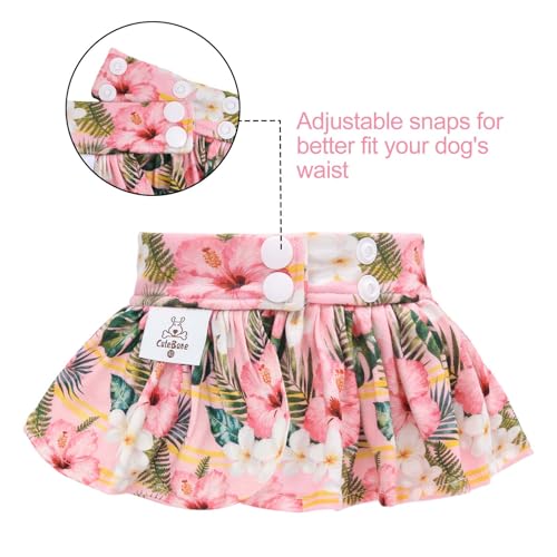 Image of CuteBone Dog Bikini Dress, Stylish Swimsuit Costume for Small Dogs, Comfortable & Adjustable Puppy Bathing Suit, Soft Outfit Pet Apparel for Beach, Pool and Summer Fun DB45L