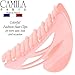Camila Paris CP3434 French Hair Clip for Women, Large Dolphin Pink, Girls Hair Claw Clips Jaw Fashion Durable and Styling Hair Accessories for Women, Strong Hold No Slip Grip Made in France