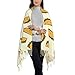 Relic Sheild Cute Cartoon Taco Shawl Wraps with Tassel Soft Fashion Warm Scarves for Women