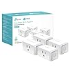 Kasa Smart Plug Mini 15A, Apple HomeKit Supported, Smart Outlet Works with Siri, Alexa & Google Home, UL Certified, App Control, Scheduling, Timer, 2.4G WiFi Only, 4 Count (Pack of 1) (EP25P4), White