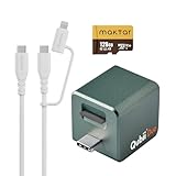 MAKTAR Qubii Duo Automatic Backup with 2 in 1 USB-c and Lightning Cable and 128GB microSD Card, for iPhone/Android Photo and Video Backup