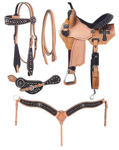 Handmade Premium Leather Barrel Horse Saddle Western Racing Comfort Riding Trail Equestrian Tooled Carved Get Matching Headstall, Breast Collar & Reins Size: 10-18 inches, MO-UMC-69 (13.5)