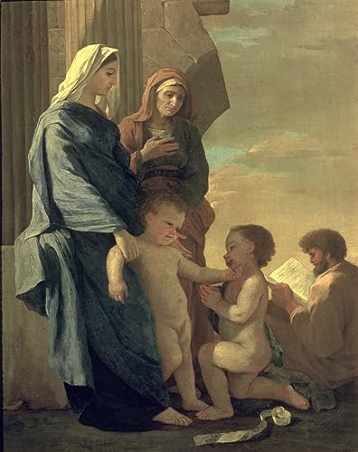 La Sainte Famille poster toile 58x90 cm decoration murale chambre et bureau
