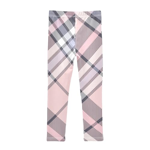 Buffalo Plaid Check Tartan Scotland Pink Girls Shorts Cotton Cartwheel Shorts Lounge Pants for Beach2