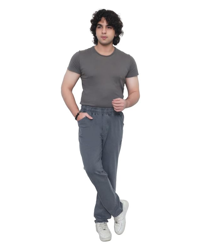 Image of Men's Premium Cotton Blend Trouser | Soft Breathable Casual Pants for Men | Regular Fit Stylish Lower for Office, Travel