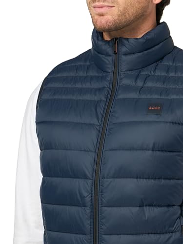 Image of BOSS Men's Lightweight Nylon Patch Logo Puffer Vest