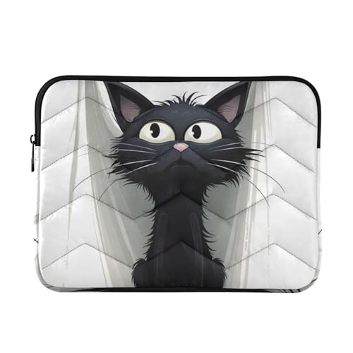 Funda para portátil 13-14 pulgadas impermeable con diseño gato
