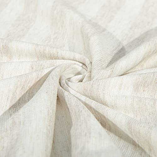 Image of NTBAY 2 Pack Pillows with Organic Cotton Pillowcases, Soft Cotton Down Alternative 13x18 Envelope Pillows for Sleeping in Crib Bed - Machine Washable - Travel Pillows, Camel and Beige Stripe