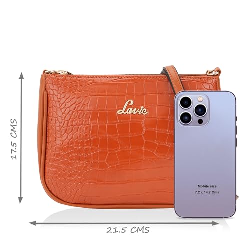 Image of Lavie Women's Glossy Keg Sling Bag | Ladies Purse Handbag