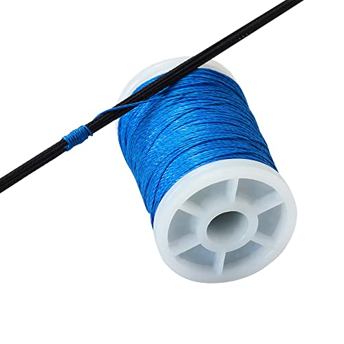 Sopoger Archery Bow String Serving Thread 131 Yard/120 M Durable Nylon Bowstring Serving Thread For Compound Recurve Bow Tying Peep Sight Nock Point (Blue) #TOP2