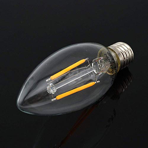 C35 E14 filamento a intensità regolabile, Vetro