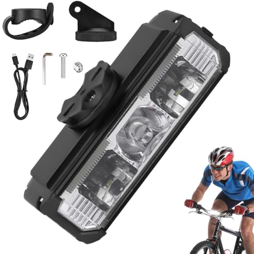 shuhauk Faro delantero para bicicleta, 1000 lúmenes, luz diurna, impermeable, 7 modos, recargables, accesorios deportivos y al aire libre para carretera, montaña, conducción nocturna