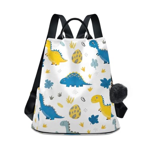 Sac à dos femme motif dinosaure idéal pour les cours et sorties urbaines