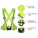 Fepdiu High Visibility Reflective Vest 2Pack Safety Vest Running Reflective Gear Adjustable Reflective Vest for Walking,Jogging,Hiking,Night Cycling