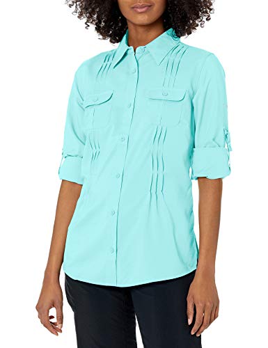Columbia Women's Sun Goddess II Long Sleeve Shirt, Medium, Ocean Water