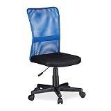 Apta para niños: silla giratoria para el cuarto de los niños; silla oficina de color azul