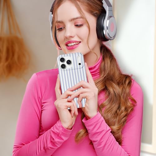 Coque iPhone 17 Pro Max violette et blanche Hython en TPU souple antichoc 6,9 pouces