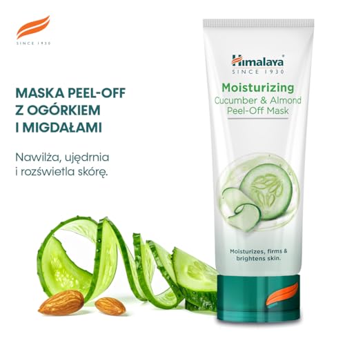 Himalaya Nawilżająca maska Peel-off Ogórek i Migdałzawiera Ogórek, Migdał i Ananas, które zawierają naturalne kwasy AHA i antyoksydanty, 75 ml