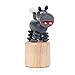Produktbild Wackeltier Wackelfigur Flusspferd, Figur aus Holz, natur, 7 cm, von DREGENO SEIFFEN  Original erzgebirgische Handarbeit, stimmungsvolle Dekoration