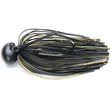 Keitech Tungsten Model II Football Jig - Green Pumpkin Black, 1/4 oz